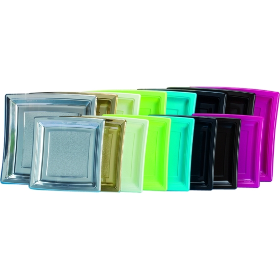 Assiette carrée plastique