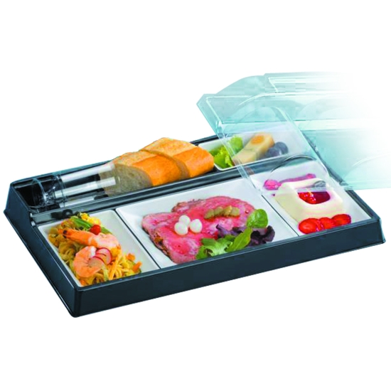Kit plateau repas 5 compartiments - 20 unités