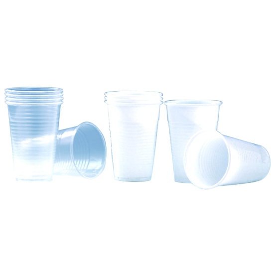 Gobelet plastique transparent- 100 unités