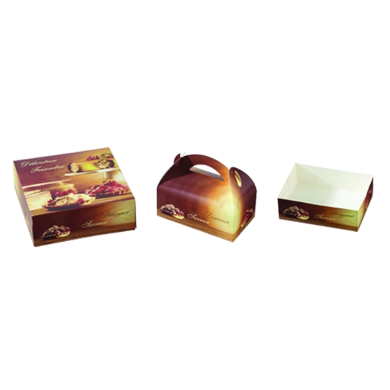 Boite patissière carrée imprimée Boite à Entremet