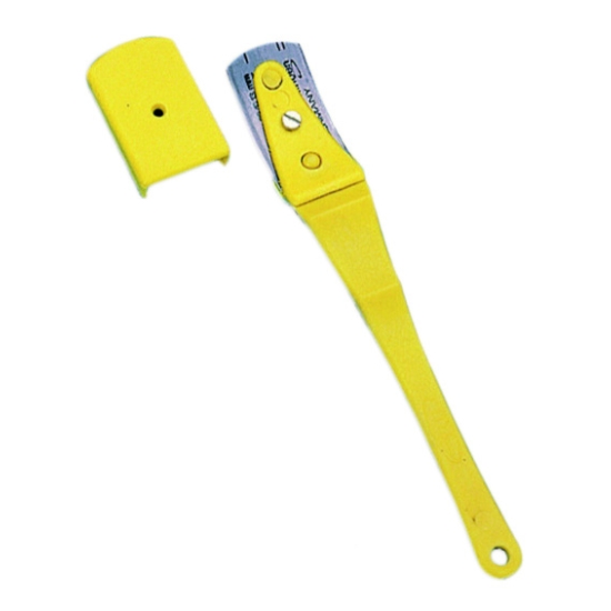 Lame de boulanger "super grignette"  P/10 lame inox + recharge lame