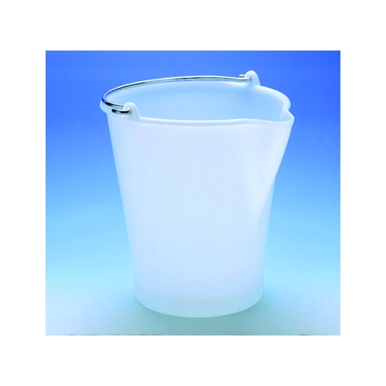 Seau gradué bec verseur plastique anse inox 