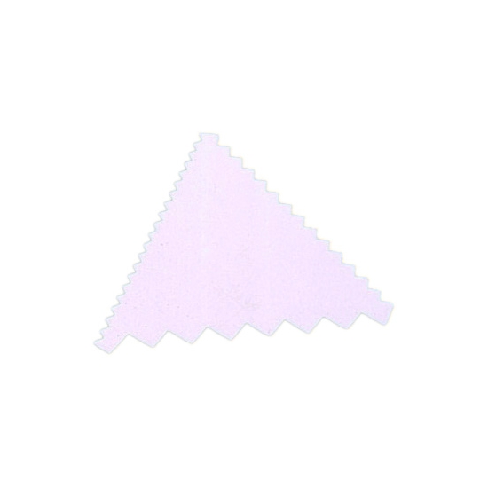 Peigne décor plastique triangle - 9.3 x 8.3 cm