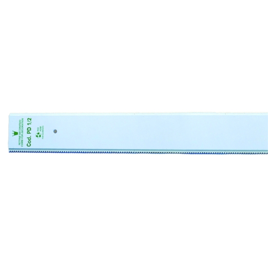 Peigne à décor plastique rayures fines pd 1/2