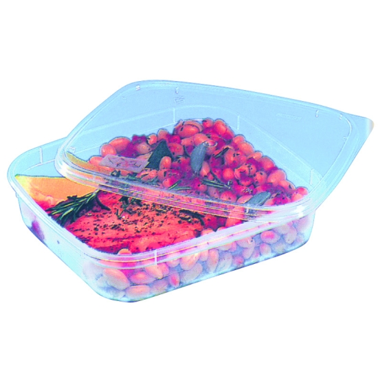 Boites avec couvercle spécial micro-ondes -POLYPRO -20°C +130°C - sachet de 50 unités