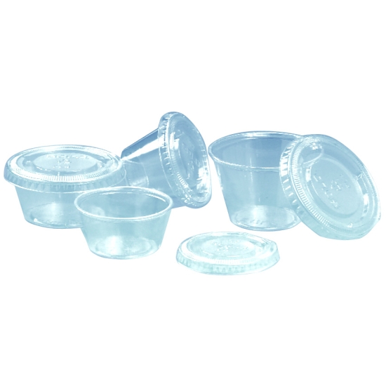 Pot cristal "Solo clip" fermeture par couvercle plat - pots seuls - 250 unités