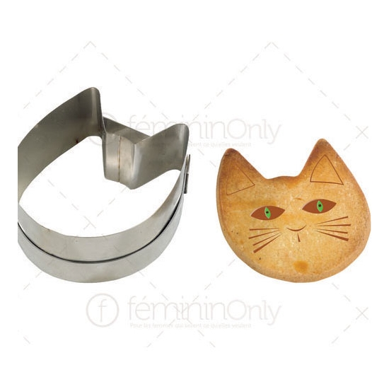 Découpoir inox pour Sablés Tête de chat