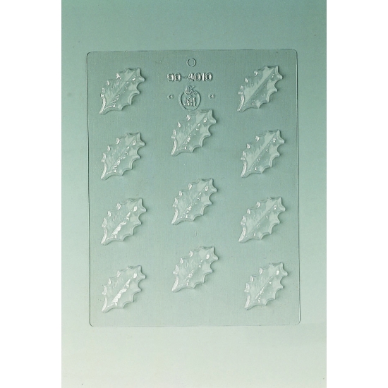 Plaque Noel - 11 feuilles de houx