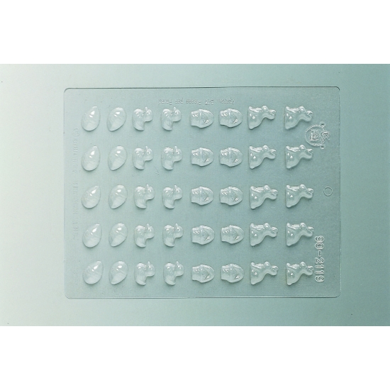 Plaque Pâques PM - 40 mini-sujets assortis