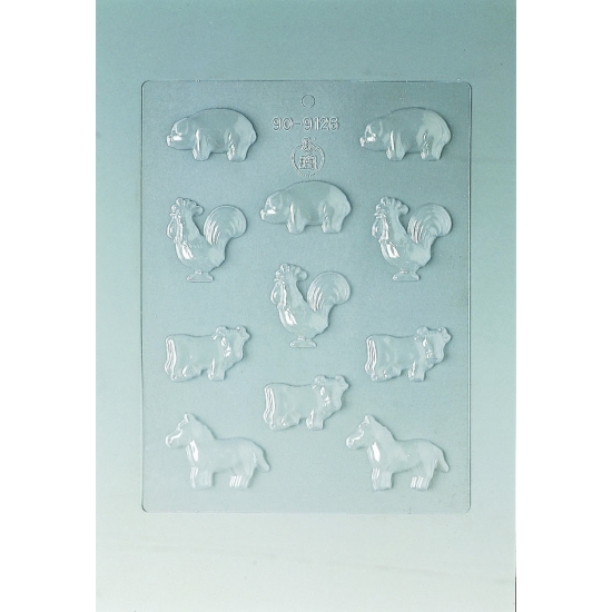 Plaque Divers - 11 animaux