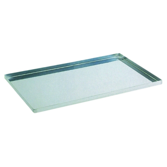 Plaque inox 18/10 rebords droits