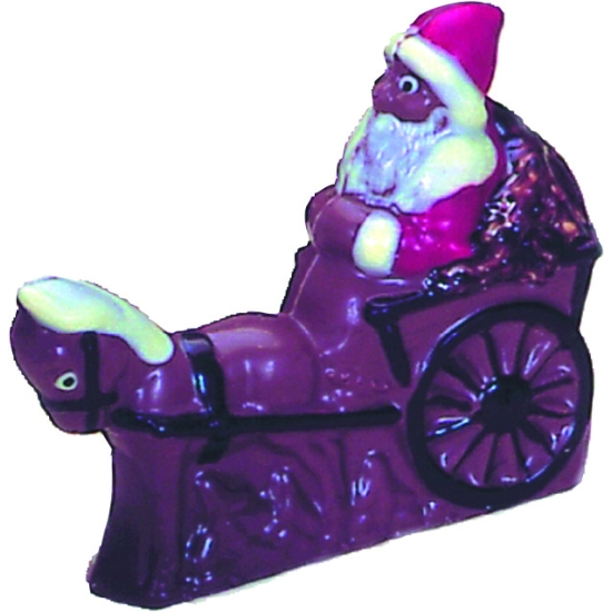 Moule polycarbonate pour chocolat 11 - Père Noël traineaux