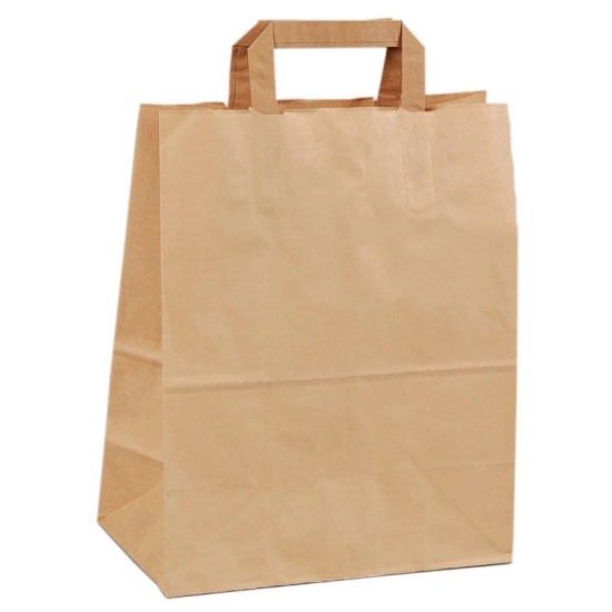 Sac cabas papier kraft brun