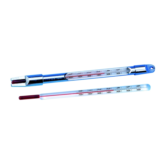 Thermomètre  à pâte contact gaine laiton chromé