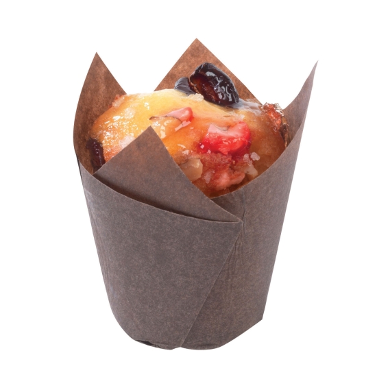 Caissettes Papier Brune Tulipcup - 200 & 300 unités
