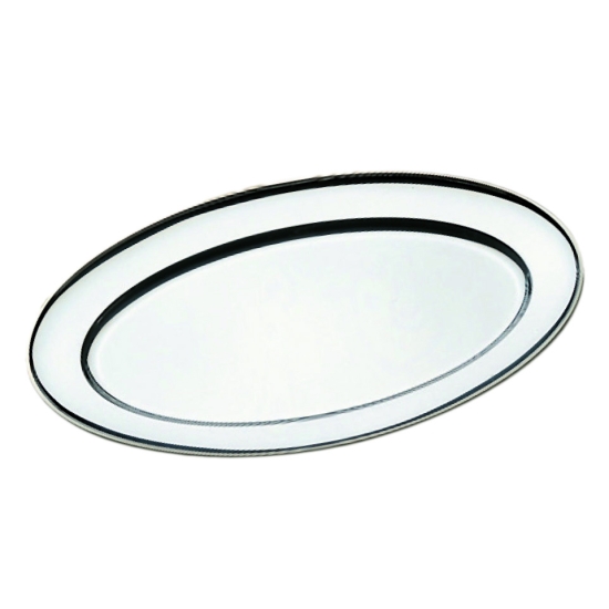 Plateau ovale inox