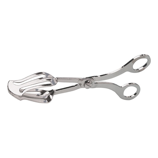 Pince à gâteaux chromée