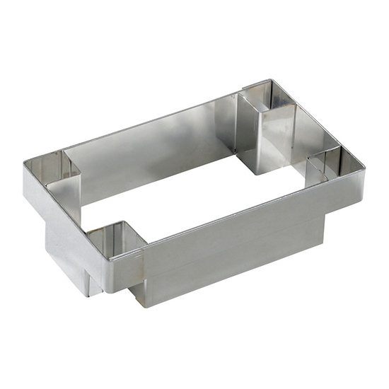 Découpoir à pâte inox pour Rectangle à Tarte