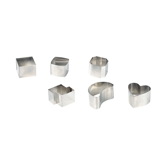 Nonnettes formes diverses inox
