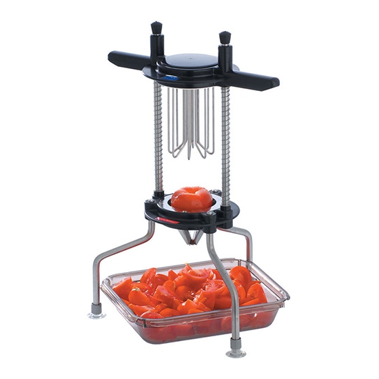 Coupe tomates et agrumes en 8 quartiers inox
