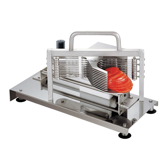 Coupe tomates et agrumes en rondelles inox