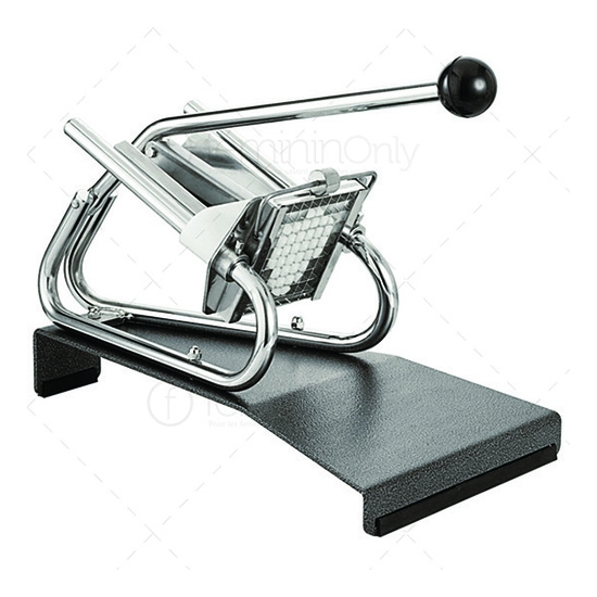 Coupe-frites sur socle avec couteau & poussoir - 10 x 10 mm