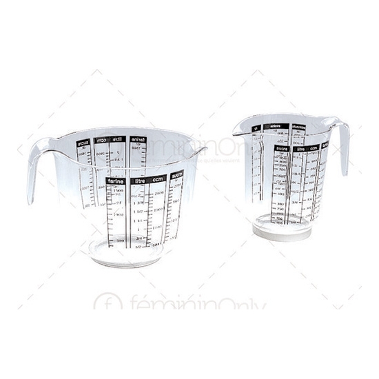 Pot gradué plastique
