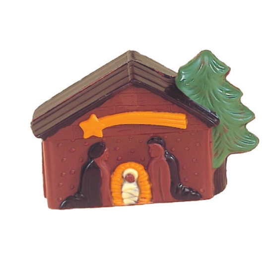 Moule polycarbonate pour chocolat 18 - Crèche de Noël