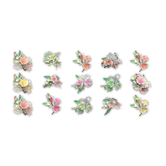 Plateau de 20 bouquets assortis Pastillage