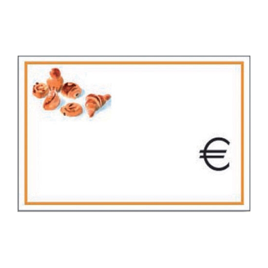 Etiquette décorée 6.5 X 4.5 cm - 10 unités 