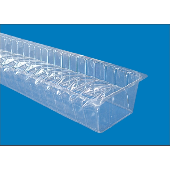 Gouttières à bûche plastique Torsade - paquet de 12