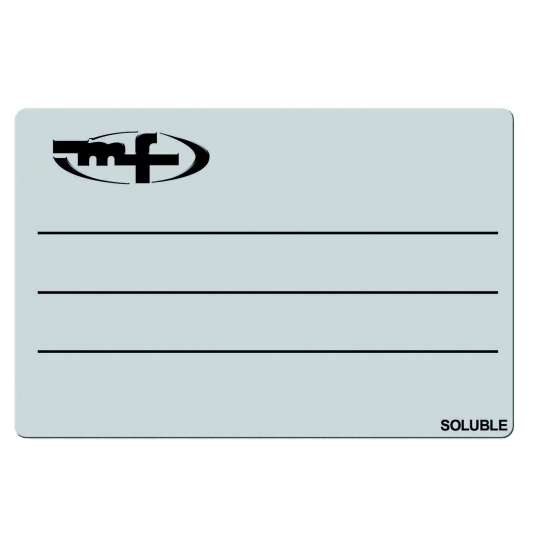 Etiquette soluble biodégradable - 76 X 50 mm - rouleau de 250 étiquettes