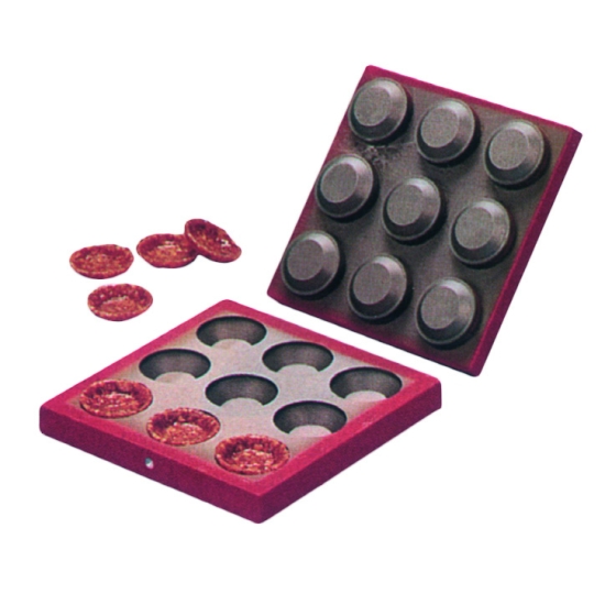Presse à nougatine Kali - 9 tartelettes