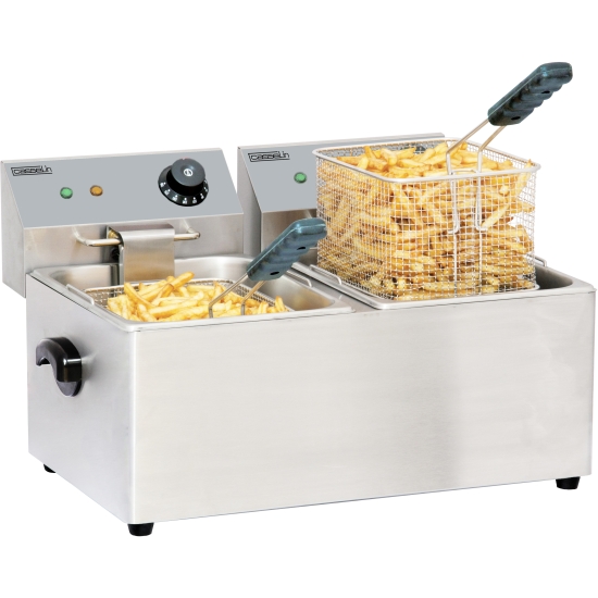 Friteuse électrique 2 x 4L