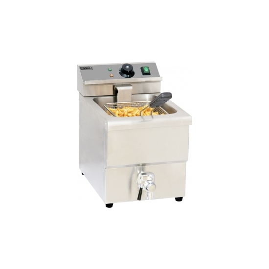 Friteuse électrique avec vanne de vidange 8 litres