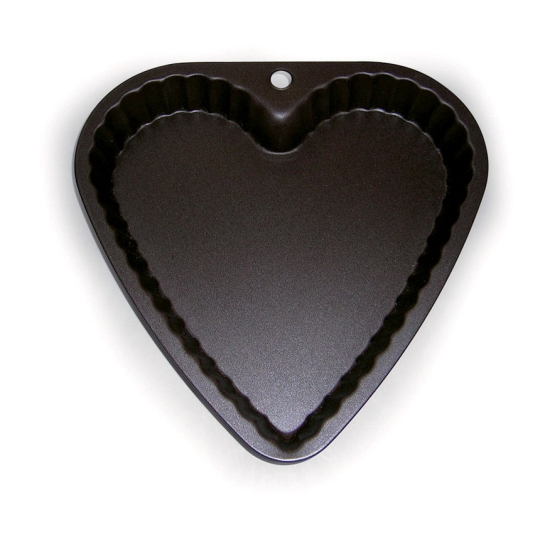 Moule à manqué coeur anti adhésif cannelé