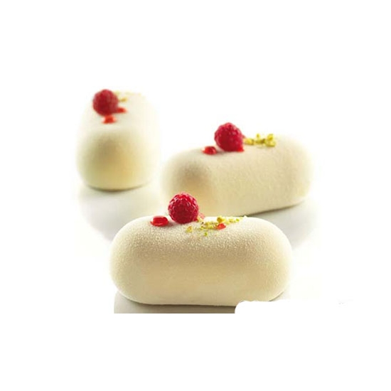 Moule silicone- 8 ovales bombés (PILLOW) - 8x80 ml