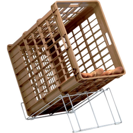 Support inox incliné pour panier à pain