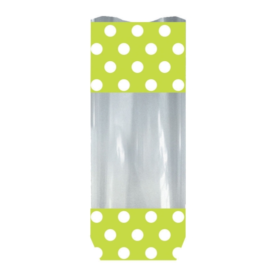 Sac polypropylène Polka anis