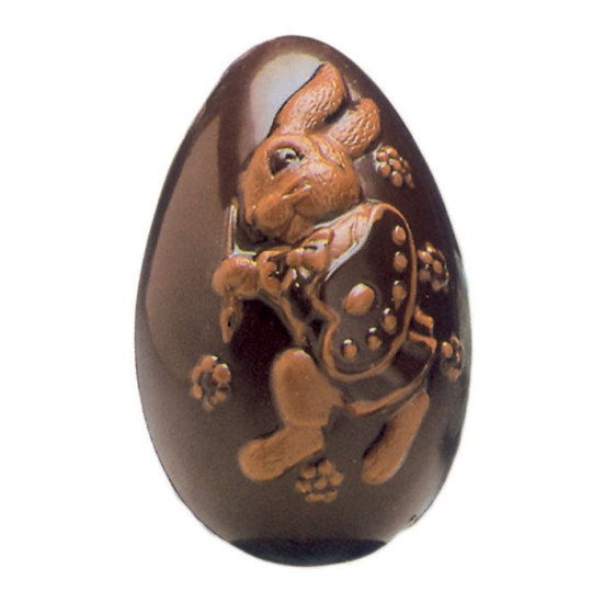 Moule polycarbonate 28 - Oeuf de pâques / Lapin