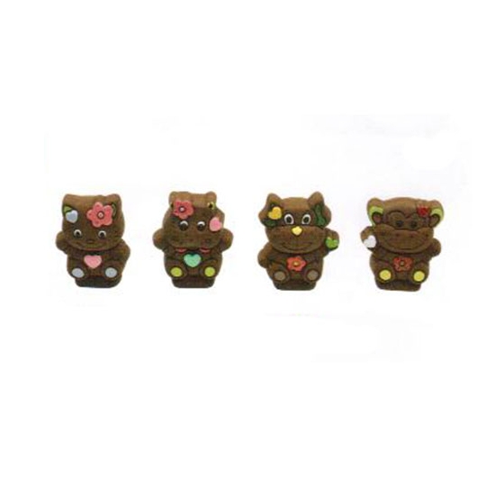 Moule polycarbonate 153 - Chat - Chien - Singe - Hippopotame.