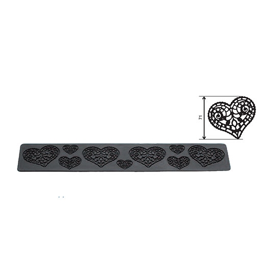Plaque silicone coeur