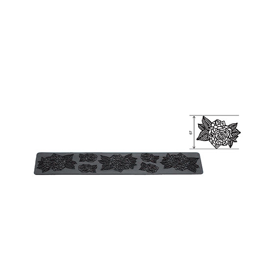 Plaque silicone rose