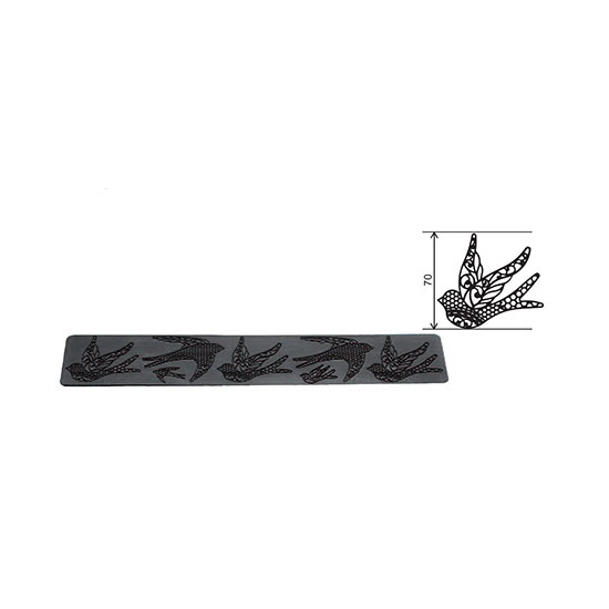 Plaque silicone hirondelle