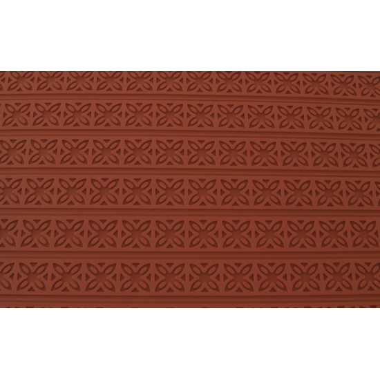 Tapis relief silicone fleurs carrées
