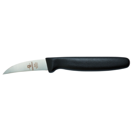 Couteau d'office noir - bec d'oiseau 9 cm