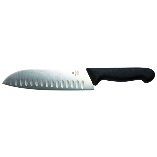 Couteau Santoku noir - 18 cm 