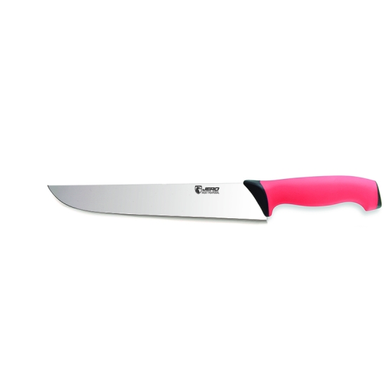 Couteau de boucher manche rouge 