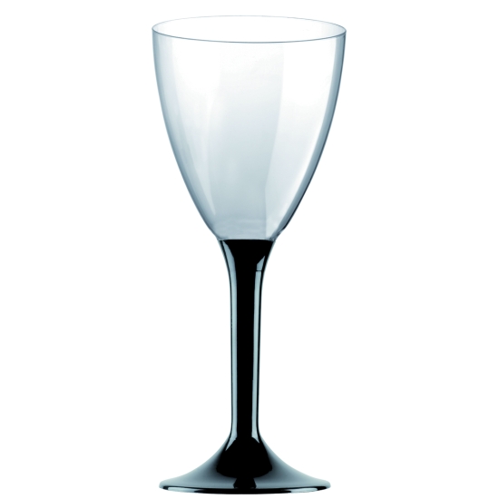 Verres à pied noir 