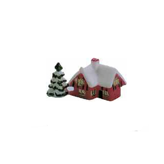 Cabane sous la neige